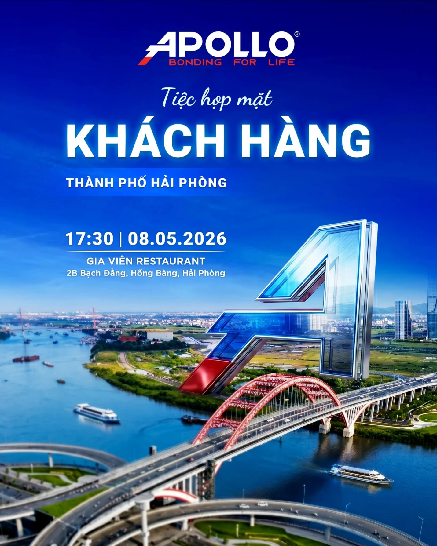 Thư mời Họp mặt Khách hàng TP. Hải Phòng từ Tập đoàn Apollo